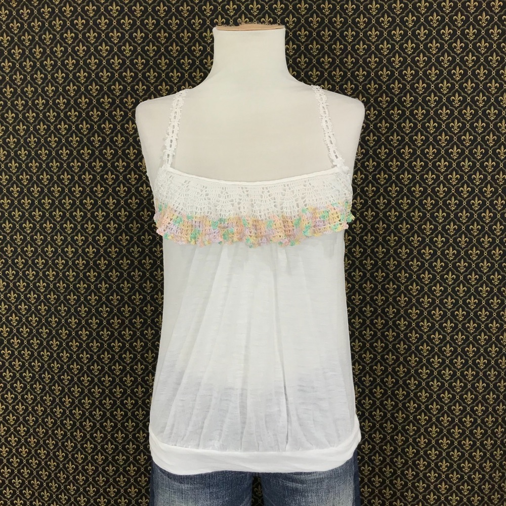 Free People Lace Tie Tank